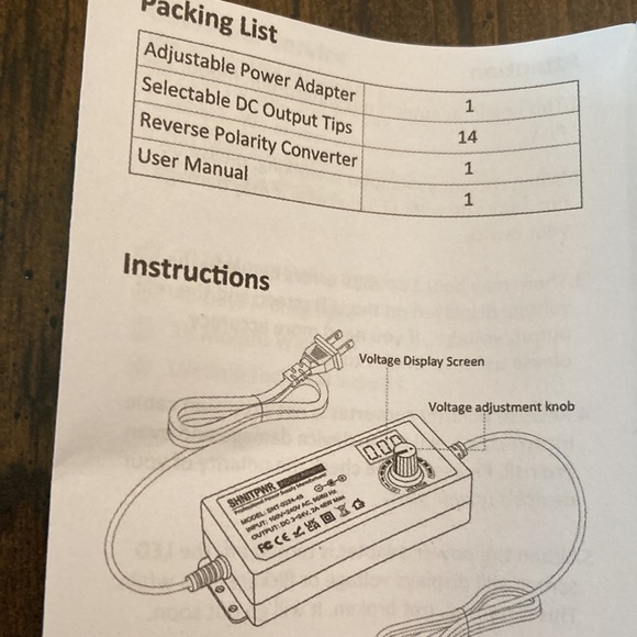Adjustable Power Adapter- NWT - Picture 6 of 9